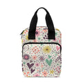 Girly Heart And Flower Pattern Print Bible Tote Bag