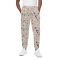 Girly Heart And Flower Pattern Print Cotton Sweatpants