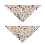 Girly Heart And Flower Pattern Print Dog Bandana