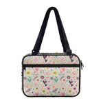 Girly Heart And Flower Pattern Print Double Strap Bible Bag