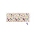 Girly Heart And Flower Pattern Print Extended Mouse Pad