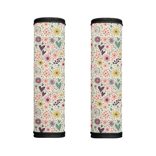 Girly Heart And Flower Pattern Print Handle Covers