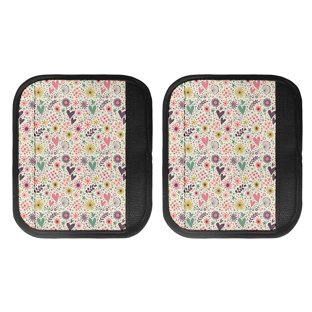 Girly Heart And Flower Pattern Print Handle Covers