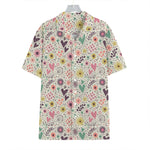 Girly Heart And Flower Pattern Print Hawaiian Shirt