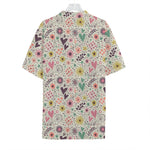 Girly Heart And Flower Pattern Print Hawaiian Shirt