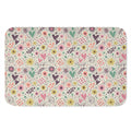 Girly Heart And Flower Pattern Print Indoor Door Mat