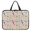 Girly Heart And Flower Pattern Print Laptop Sleeve With Handle