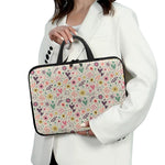 Girly Heart And Flower Pattern Print Laptop Sleeve With Handle
