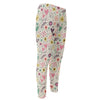 Girly Heart And Flower Pattern Print Men's Compression Pants