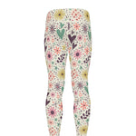 Girly Heart And Flower Pattern Print Men's leggings