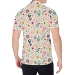 Girly Heart And Flower Pattern Print Men's Shirt
