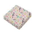 Girly Heart And Flower Pattern Print Outdoor Seat Cushion Cover