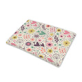 Girly Heart And Flower Pattern Print Pet Cooling Mat Cover