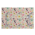 Girly Heart And Flower Pattern Print Placemat