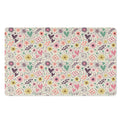 Girly Heart And Flower Pattern Print Polyester Doormat