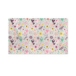 Girly Heart And Flower Pattern Print Polyester Flag