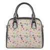 Girly Heart And Flower Pattern Print Shoulder Handbag