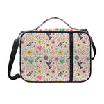 Girly Heart And Flower Pattern Print Shoulder Strap Bible Bag