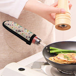 Girly Heart And Flower Pattern Print Skillet Handle Cover