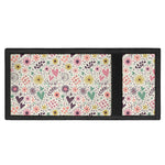 Girly Heart And Flower Pattern Print Trifold Wallet