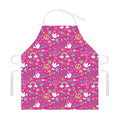 Girly Peace Sign And Love Pattern Print Adjustable Apron