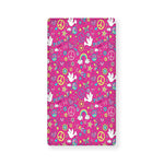 Girly Peace Sign And Love Pattern Print Baby Crib Sheet