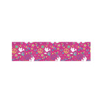 Girly Peace Sign And Love Pattern Print Bed Runner