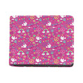 Girly Peace Sign And Love Pattern Print Bifold Wallet