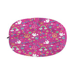 Girly Peace Sign And Love Pattern Print Car Side Mirror Covers