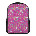 Girly Peace Sign And Love Pattern Print Casual Backpack