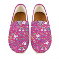 Girly Peace Sign And Love Pattern Print Casual Shoes