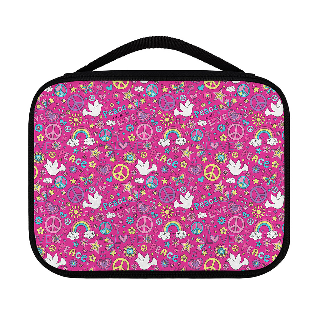 Girly Peace Sign And Love Pattern Print Classic Bible Case