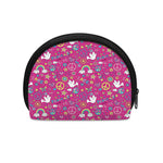 Girly Peace Sign And Love Pattern Print Coin Purse