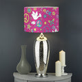 Girly Peace Sign And Love Pattern Print Drum Lamp Shade