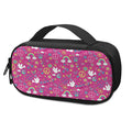 Girly Peace Sign And Love Pattern Print Portable Cooler Travel Case