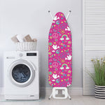 Girly Peace Sign And Love Pattern Print Ironing Board Cover