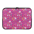 Girly Peace Sign And Love Pattern Print Laptop Sleeve