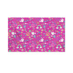 Girly Peace Sign And Love Pattern Print Polyester Flag