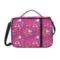Girly Peace Sign And Love Pattern Print Shoulder Strap Bible Bag