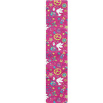Girly Peace Sign And Love Pattern Print Table Runner