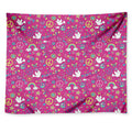 Girly Peace Sign And Love Pattern Print Tapestry