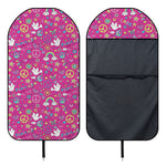 Girly Peace Sign And Love Pattern Print Waterproof Car Seat Cover