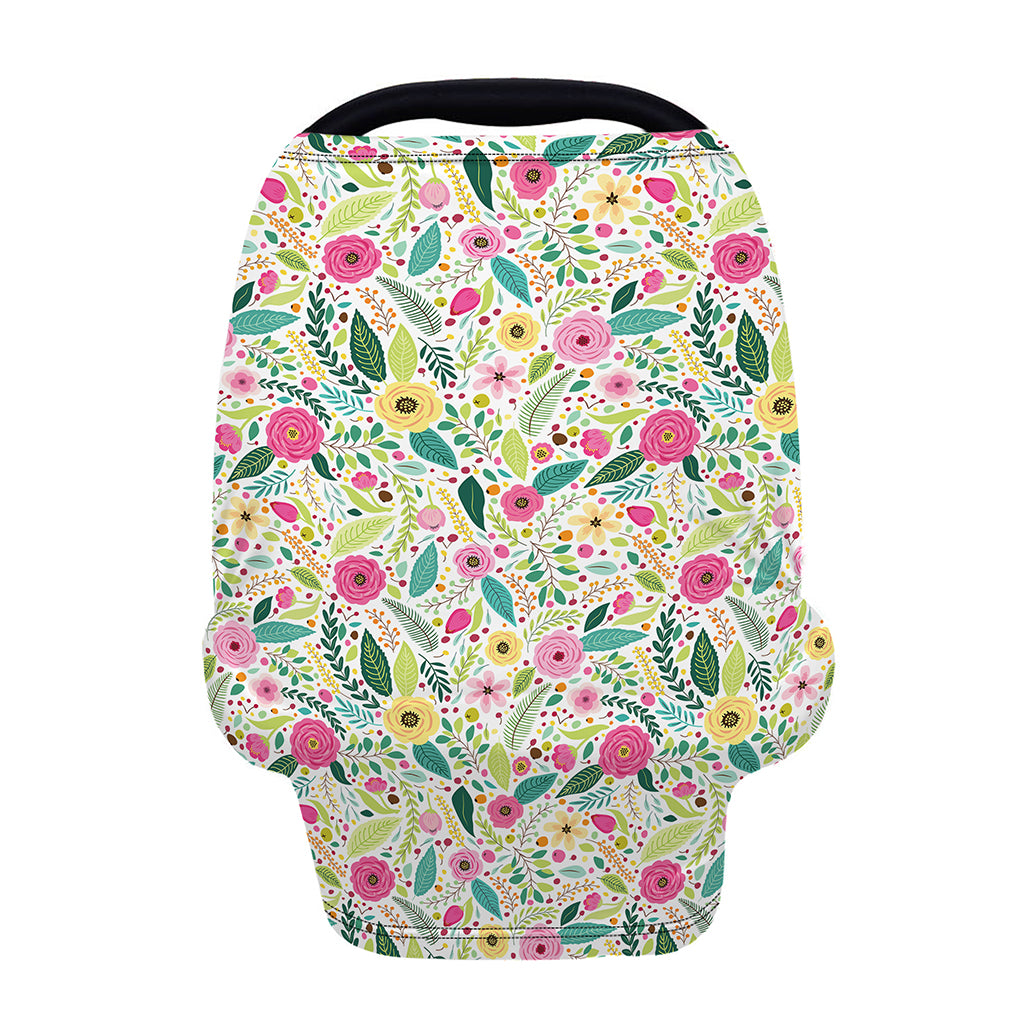 Girly Spring Flower Pattern Print Baby Seat Cover
