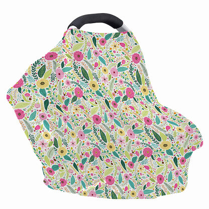Girly Spring Flower Pattern Print Baby Seat Cover