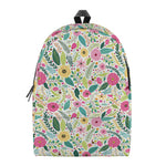 Girly Spring Flower Pattern Print Backpack