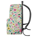 Girly Spring Flower Pattern Print Backpack