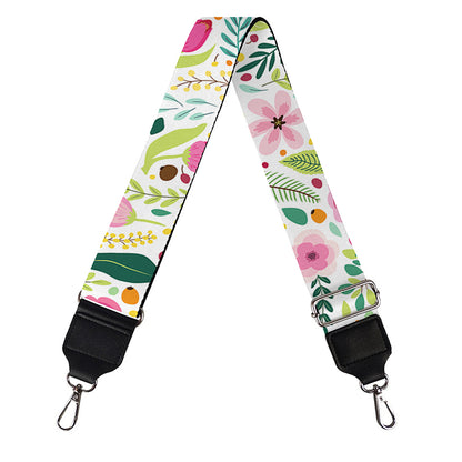 Girly Spring Flower Pattern Print Bag Strap