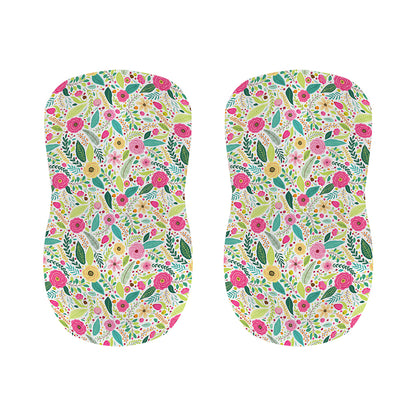 Girly Spring Flower Pattern Print Bar Stool Covers