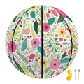 Girly Spring Flower Pattern Print Basketball