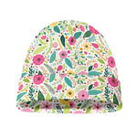 Girly Spring Flower Pattern Print Beanie